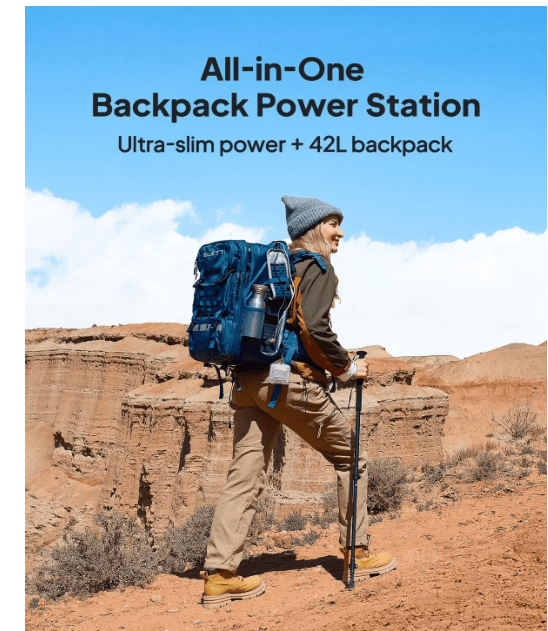 BluePack2 Power Storage Backpack for Handsfree Portable Power Station